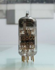 Miniwatt SQ D Getter ECC88 tube 6922  E88CC Goldpin Röhre grey valvola