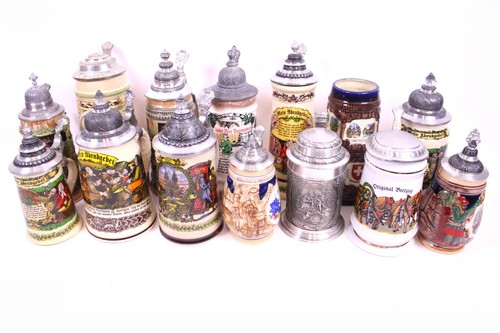 14x bierkrug sammlung konvolut - bierkrug,