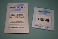 QUIWI Diskette f. Commodore plus/4 & C16 (64k)  + grosses plus/4 Buch Kingsoft
