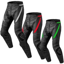 Leder Motorrad Motorradhose Sport Biker Herren Rennsport CE gepanzerte Hose