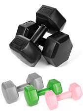 2er Set Hanteln Kurzhanteln aus massivem Zement Gewichte 2x1kg bis 2x4kg Fitness