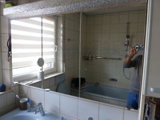 Badezimmer  Spiegelschrank von Burgbad  3 Türer B 130 x H 79 cm