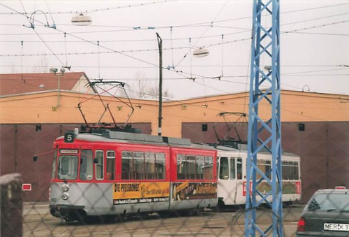 Foto tram halle - foto, depot