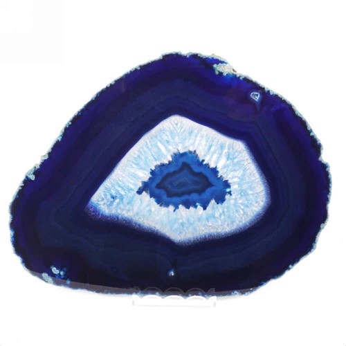 Große achatscheibe blau ø - große,