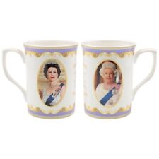 HM Queen Elizabeth II Tasse aus feinstem Porzellan, Sammlertasse mit Fotodruck