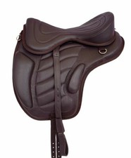 Baumloser Wanderreit Sattel LIBERTY aus Rindsleder Braun NEU+ Zubehör