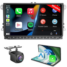 Kamera+32GB Android 12 Autoradio für VW/Seat/Skoda:GPS,BT 5.0,Unterstützung DAB