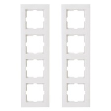 Kopp Athenis Abdeckrahmen 4-Fach Lichtschalter Steckdose Schalter Rahmen [2