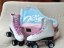 Rio Rollschuhe Weiß mit Tasche Gr 41