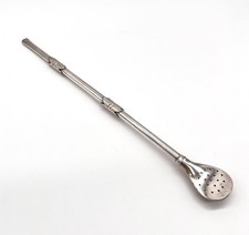 BCC Edler Vintage Yerba Mate Tee Strohhalm Löffel Bombilla TOP Edelstahl