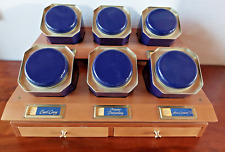 Meßmer Tee | Tee-Display | & Dosen und 2 Schubladen | Holz | ca. 43 x 34 x 24 cm