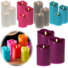 Design 3D LED Echtwachs flackernde flammenlose Kerzen Timer bewegliche Flamme