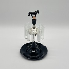 Alte Lauscha Glasfigur Vintage Zigarettenhalter Hohlglas Zigarettenspender Pferd