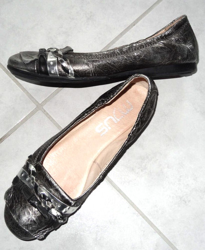 Mjus ballerina leder - mjus, silber