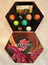 6 Stück BAKUGAN BATTLE BRAWLERS Figuren, 11 Spielkarten + Original-Sammelbox