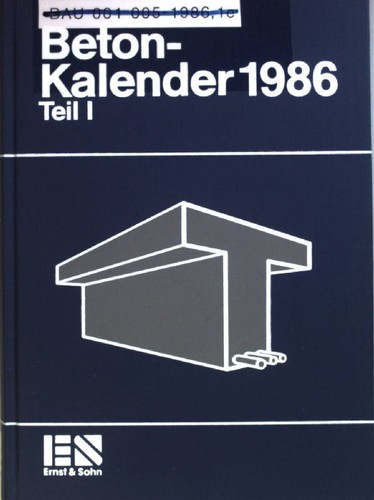 Beton kalender 1986 - beton-kalender,
