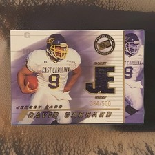 2002 Press Pass Game-Used Jerseys /500 David Garrard Rookie RC Jaguars Carolina