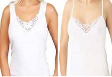 8-20St Weiß Da.Unterhemd schmale,BreiteTräger güstiger Preis 100%BWL (1100-1000)