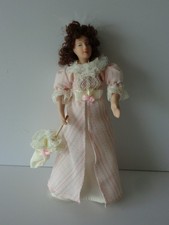 Porzellanpüppchen Puppe elegante Dame Frau Nostalgie Puppenstube Puppenhaus