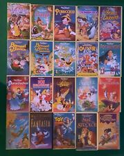 Walt Disney VHS Meisterwerke Video Kassetten (Sammlerstücke) mit Hologramm.