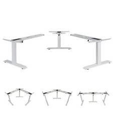 B-Ware 3in1 Gestell MCW-D40, Tischgestell, elektrisch höhenverstellbar weiß