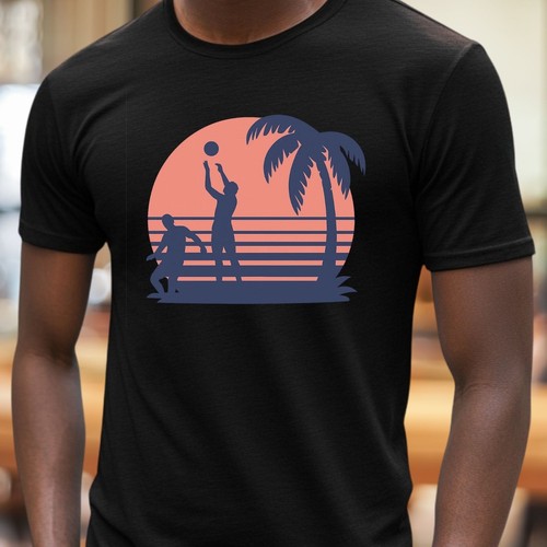 Herren shirt beach - t-shirt,