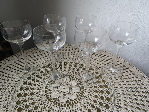 Feine jugendstil weingläser - 6,