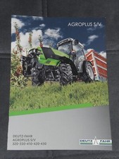 DEUTZ-FAHR AGROPLUS  S/V Traktoren Prospekt von 03/2016 ( DF 288 )