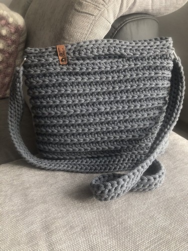 Gehäkelte tasche handtasche - gehäkelte, handtasche/