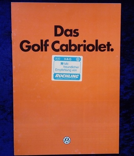 Golf cabrio prospekt - 1,