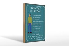 Holzschild Spruch 20x30 cm why