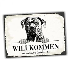 Hundeschild Willkommen Zuhause