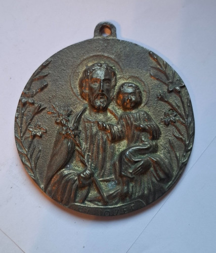 Religiöse bronze plakette - bronze,