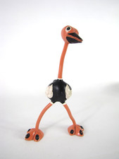 Alte Schleich Biegefigur Vogel Strauß