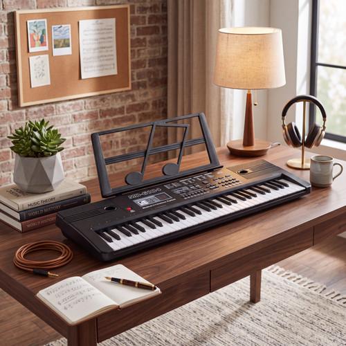 Key electronic piano - key, built