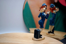 Vintage Figur Stewardess