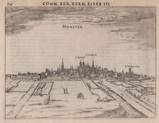 Münster Gesamtansicht Original Kupferstich Bertius 1616