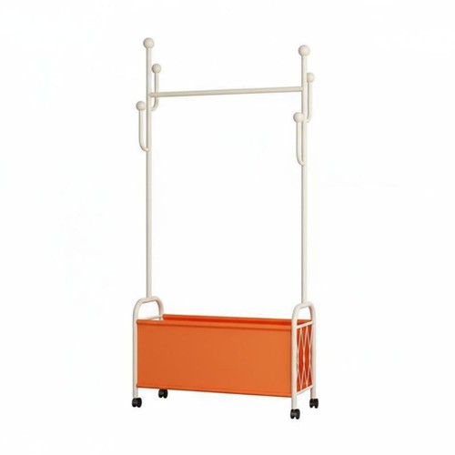 Rollgarderobe mit korb auf - mit,