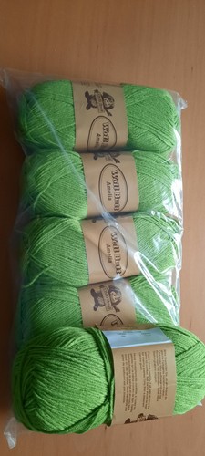 Handstrickgarn apfelgrün - handstrickgarn,