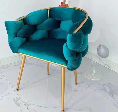 Eleganter samt akzentstuhl mit - samt,