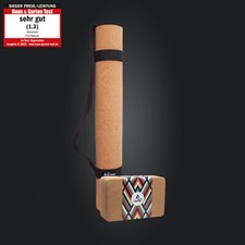 Yogamatte Pro aus Kork, extra Lang - 200 cm, Sieger Preis/ Leistung, 5 mm Stärke