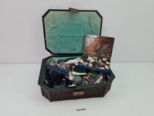 Nähtruhe Nähkorb Nähutensilien Garn Stopfgarn Knöpfe Reißverschlüsse #247249