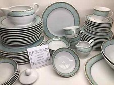 Winterling Porzellan➡️TEILE z. AUSWAHL➡️Kordel Zopf geflochten hellblau türkis