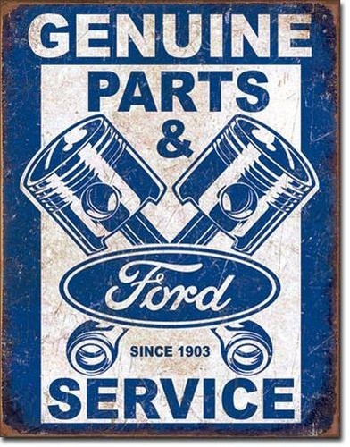 Blechschild ford service - ford, service-