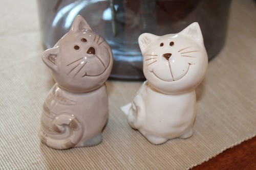 Salz und pfefferstreuer - pfefferstreuer, katze