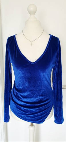 Shirt samtshirt blau - shirt,