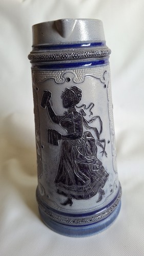 Antiker bierkrug steingut mit - steingut,