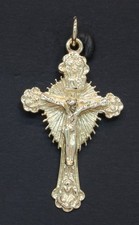 9 Karat Gelbgold massives Kruzifix 40 mm 4,9 gm (80.25.843)