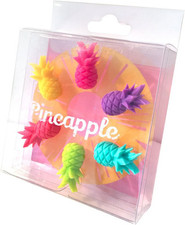 Winkee - Ananas Glasmarkierer - 6 Stück - Pineapple Glass Markers
