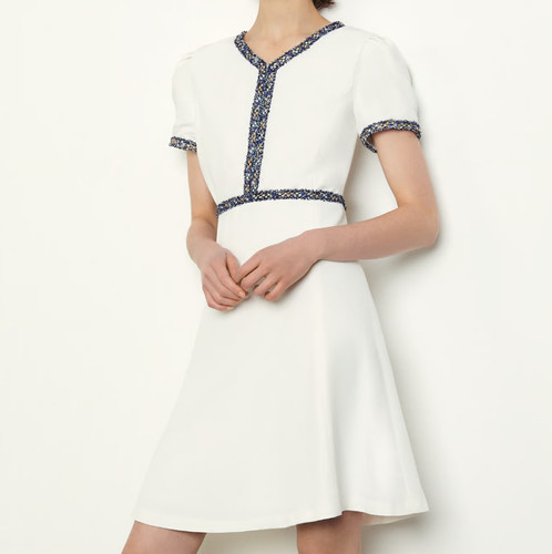 Sandro damen kleid - kleid, weiß